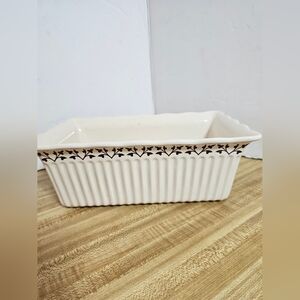 Paula Deen Fall Harvest Stoneware Loaf Pan / Casserole Dish Unused